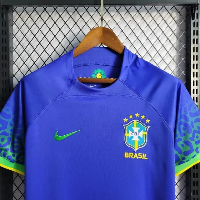 "Camisa Brasil Away 22/23 - Torcedor Masculina Azul - Netmantos"
