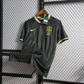 "Camisa Brasil 22/23 - Torcedor Masculina Preta - Netmantos"