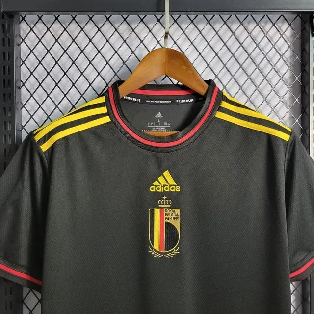 "Camisa Bélgica Away 22/23 - Torcedor Masculina Preta - Netmantos"