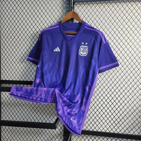 "Camisa Argentina Away 22/23 - Torcedor Masculina Roxa - Netmantos"
