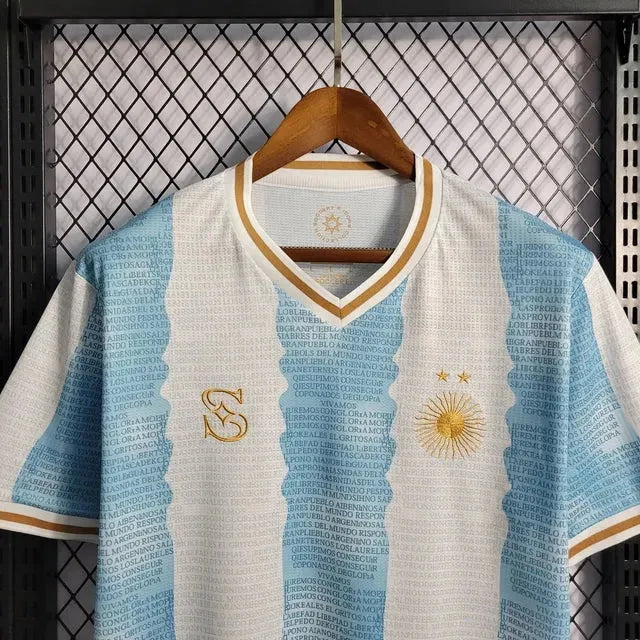 "Camisa Argentina Edição Comemorativa 22/23 - Torcedor Masculina - Netmantos"