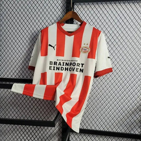 "Camisa PSV Home 22/23 - Torcedor Masculina Branca e Vemelha - Netmantos"