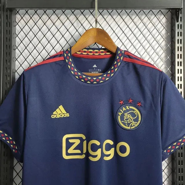 "Camisa Ajax Away 22/23 - Torcedor Masculina Azul - Netmantos"