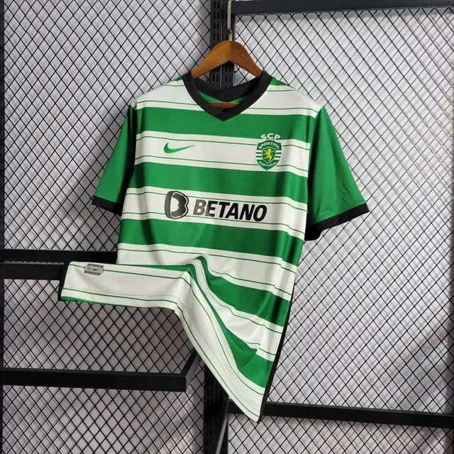 "Camisa Sporting Home 22/23 - Torcedor Masculina Verde - Netmantos"