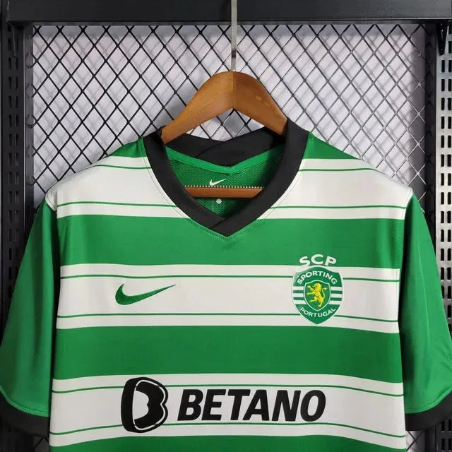 "Camisa Sporting Home 22/23 - Torcedor Masculina Verde - Netmantos"