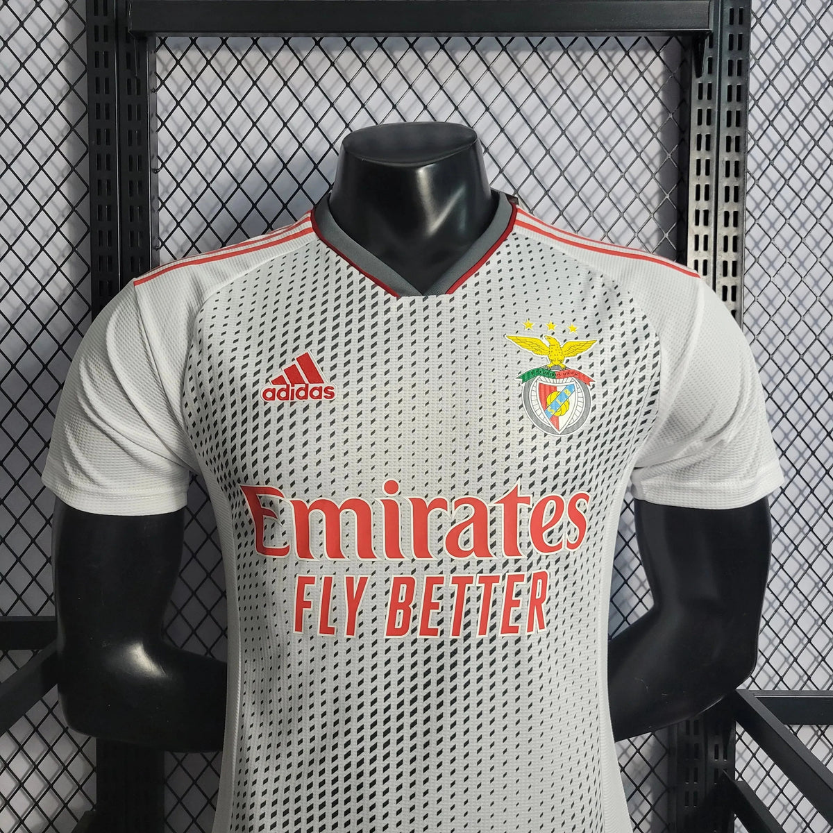 "Camisa Benfica Home 22/23 - Jogador Masculina Branca - Netmantos"