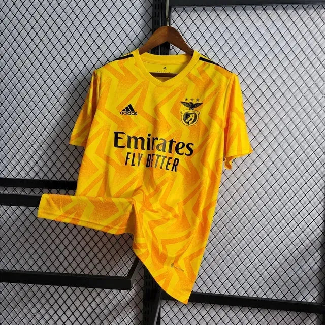"Camisa Benfica Away 22/23 - Torcedor Masculina Amarela - Netmantos"