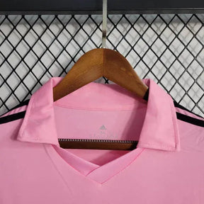 "Camisa Inter Miami Home 22/23 - Torcedor Masculina Rosa + Patch Messi - Netmantos"