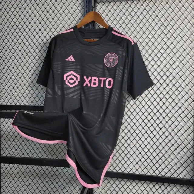"Camisa Inter Miami Away 23/24 - Torcedor Masculina Preta - Netmantos"