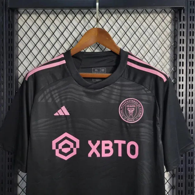 "Camisa Inter Miami Away 23/24 - Torcedor Masculina Preta - Netmantos"