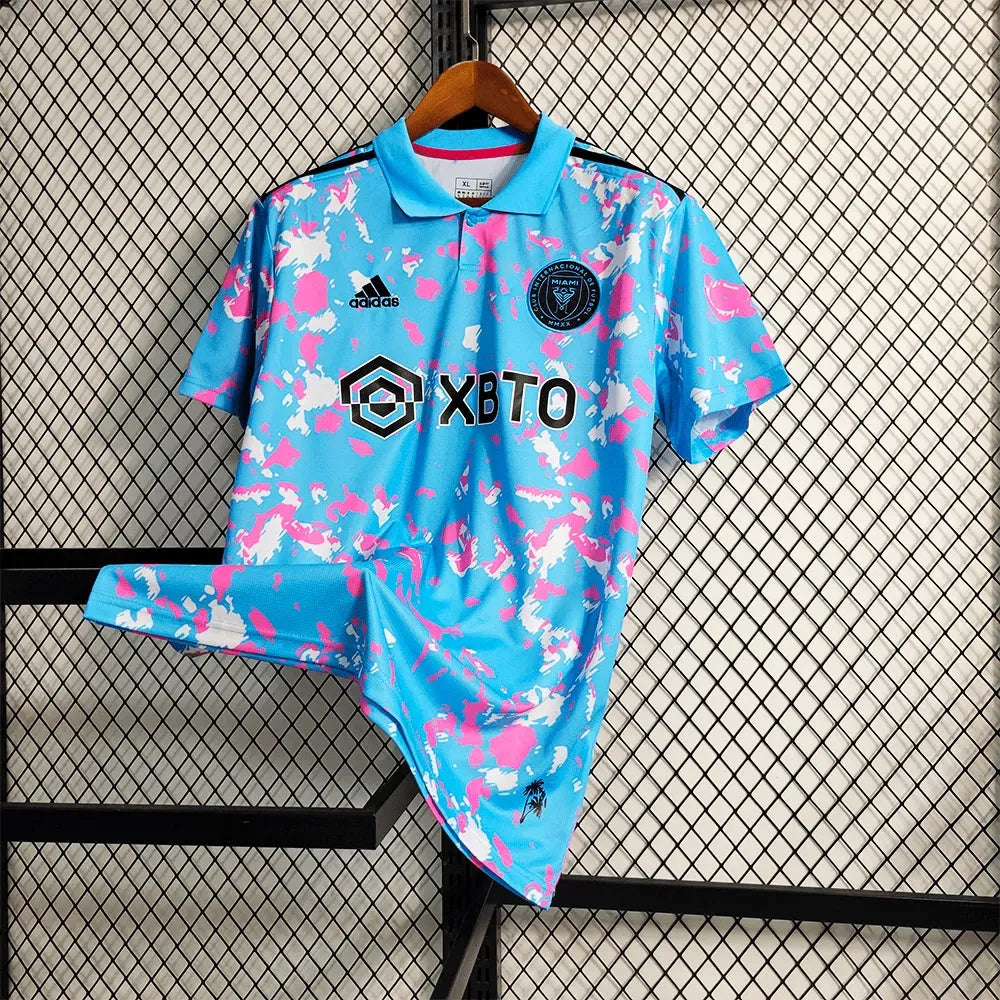 "Camisa Inter Miami Treino 23/24 - Torcedor Masculina Azul - Netmantos"