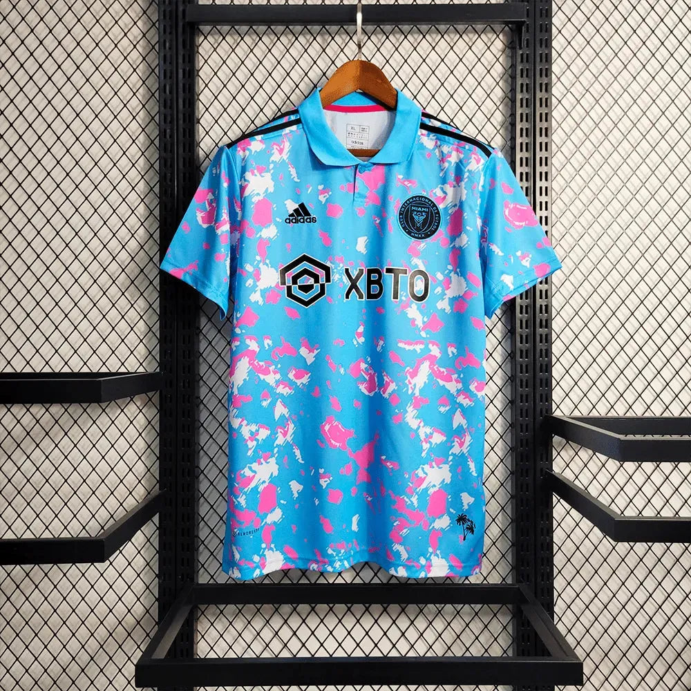 "Camisa Inter Miami Treino 23/24 - Torcedor Masculina Azul - Netmantos"