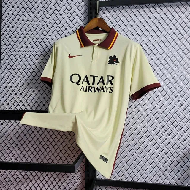 "Camisa Roma Away 20/21 - Torcedor Masculina Bege - Netmantos"