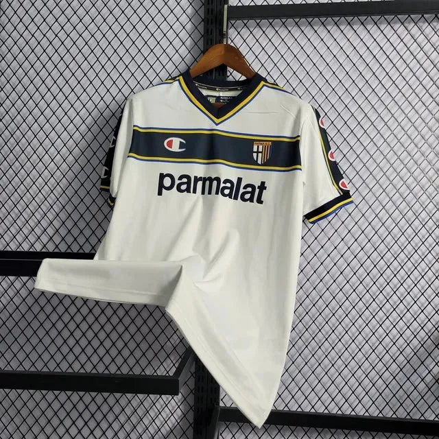"Camisa Parma Retrô Away 02/03 - Torcedor Masculina Branca - Netmantos"