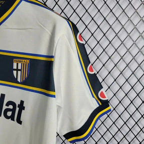 "Camisa Parma Retrô Away 02/03 - Torcedor Masculina Branca - Netmantos"