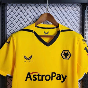 "Camisa Wolverhamptom Home 22/23 - Torcedor Masculina Amarela - Netmantos"