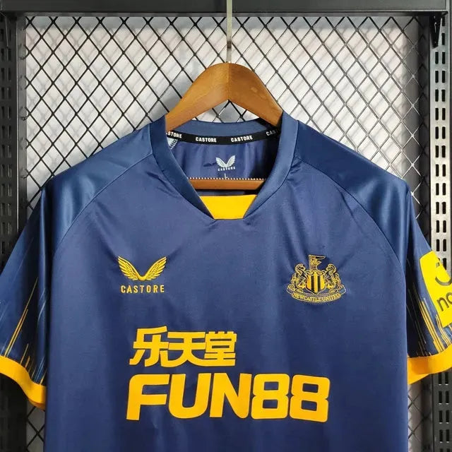 "Camisa Newcastle United Away 22/23 - Torcedor Masculina Azul - Netmantos"