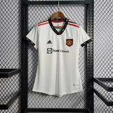 "Camisa Manchester United Away 22/23 - Torcedor Feminina Branca - Netmantos"