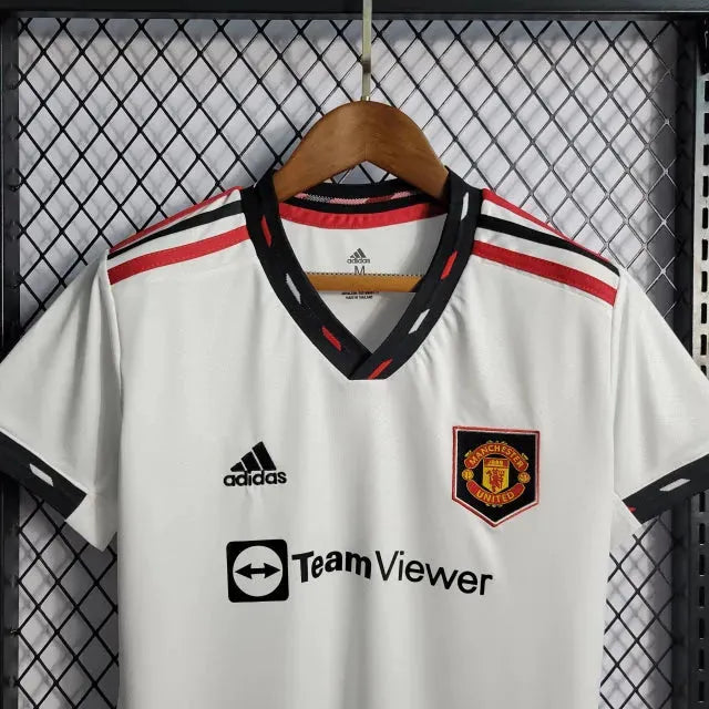 "Camisa Manchester United Away 22/23 - Torcedor Feminina Branca - Netmantos"