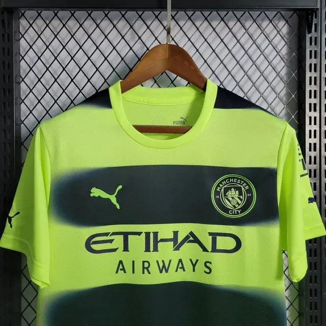 "Camisa Manchester City II Away 22/23 - Torcedor Masculina Verde - Netmantos"