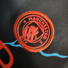 "Camisa Manchester City Treino 23/24 - Torcedor Masculina Preta e Azul - Netmantos"