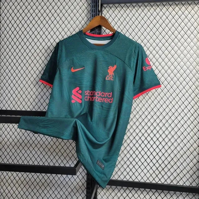 "Camisa Liverpool III 22/23 - Torcedor Masculina Verde - Netmantos"