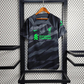 "Camisa Liverpool Goleiro 23/24 - Torcedor Masculina Preta e Verde - Netmantos"
