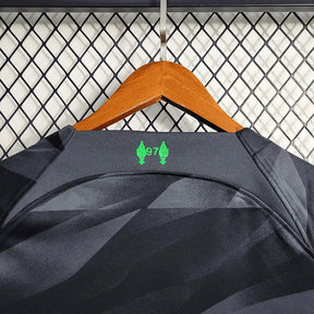 "Camisa Liverpool Goleiro 23/24 - Torcedor Masculina Preta e Verde - Netmantos"