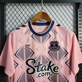 "Camisa Everton Away 22/23 - Torcedor Masculina Rosa - Netmantos"