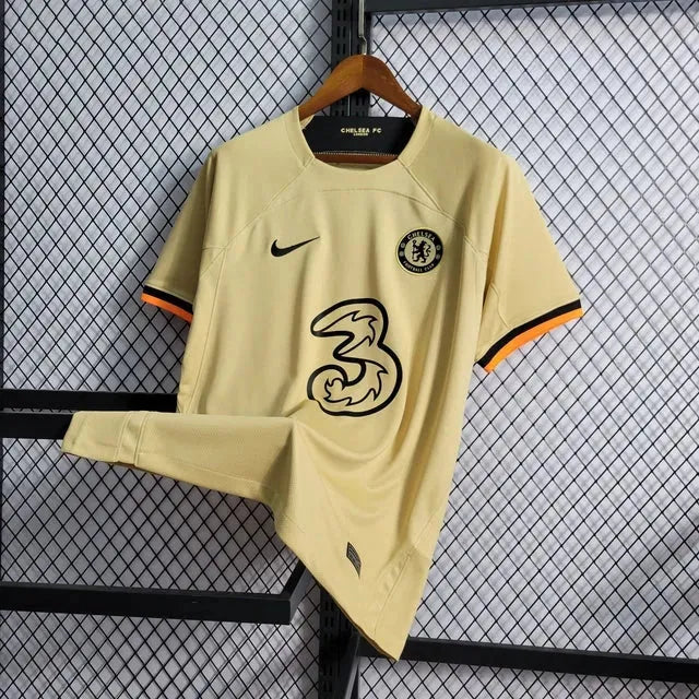 "Camisa Chelsea Third 22/23 - Torcedor Masculina Bege - Netmantos"
