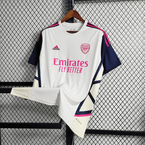 "Camisa Arsenal Treino 23/24 - Torcedor Masculina Branca - Netmantos"