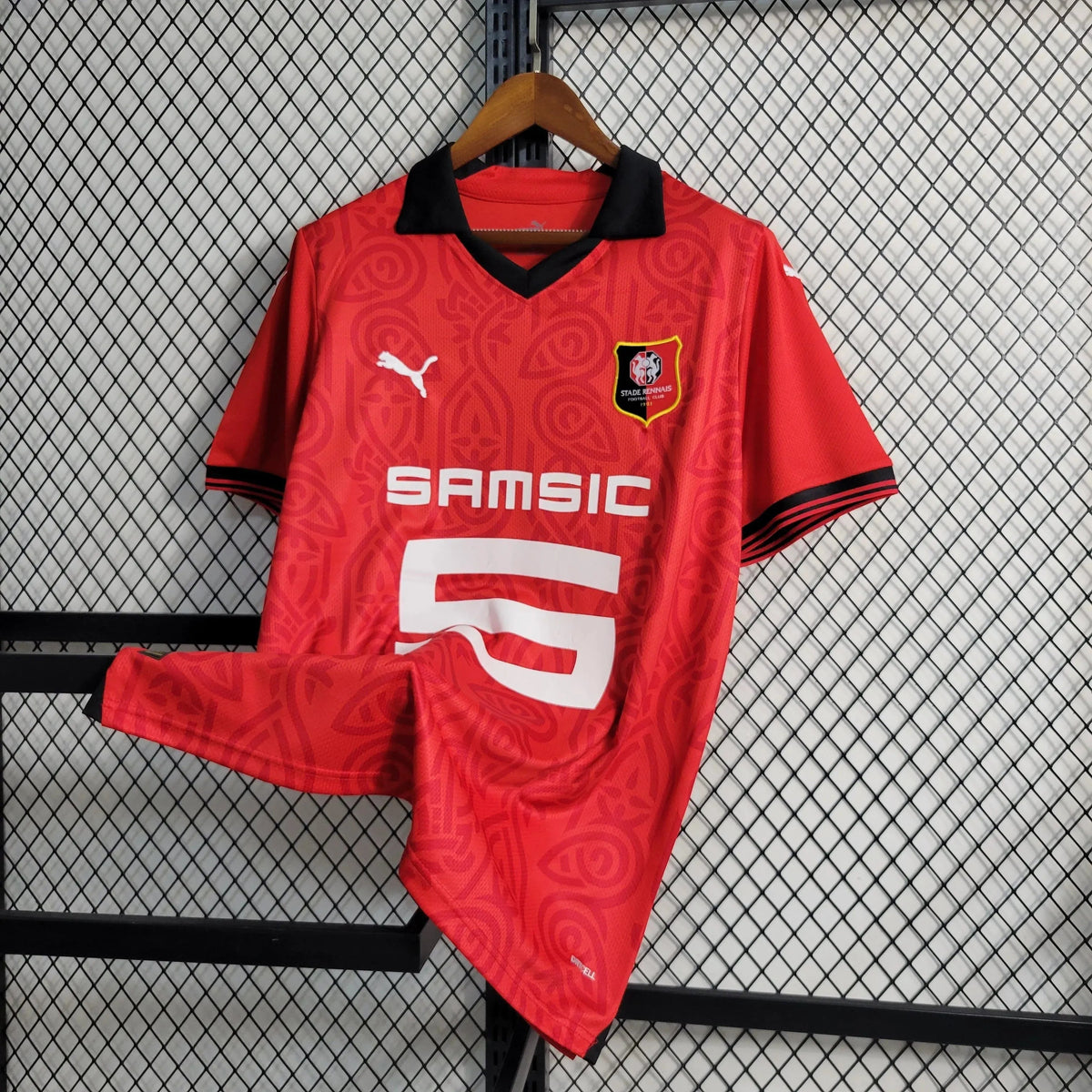"Camisa Stade Rennais Home 23/24 - Torcedor Masculina - Netmantos"