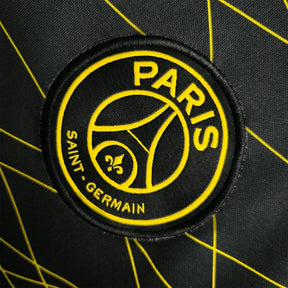 "Camisa PSG V Away 23/24 - Torcedor Masculina Preta e Amarela - Netmantos"