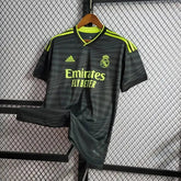 "Camisa Real Madrid III Away 22/23 - Torcedor Masculina Preta e Verde - Netmantos"
