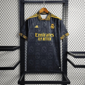 "Camisa Real Madrid Concept 23/24 - Torcedor Masculina Preta - Netmantos"
