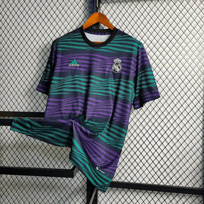 "Camisa Real Madrid Treino 23/24 - Torcedor Masculina Verde e Roxa - Netmantos"