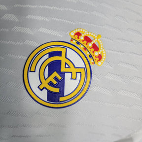 "Camisa Real Madrid Home 23/24 - Jogador Masculina Branca - Netmantos"