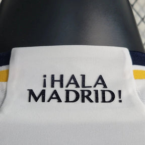 "Camisa Real Madrid Home 23/24 - Jogador Masculina Branca - Netmantos"