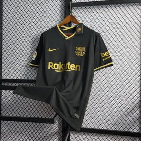 "Camisa Barcelona Away Retrô 20/21 - Torcedor Masculina Preta - Netmantos"