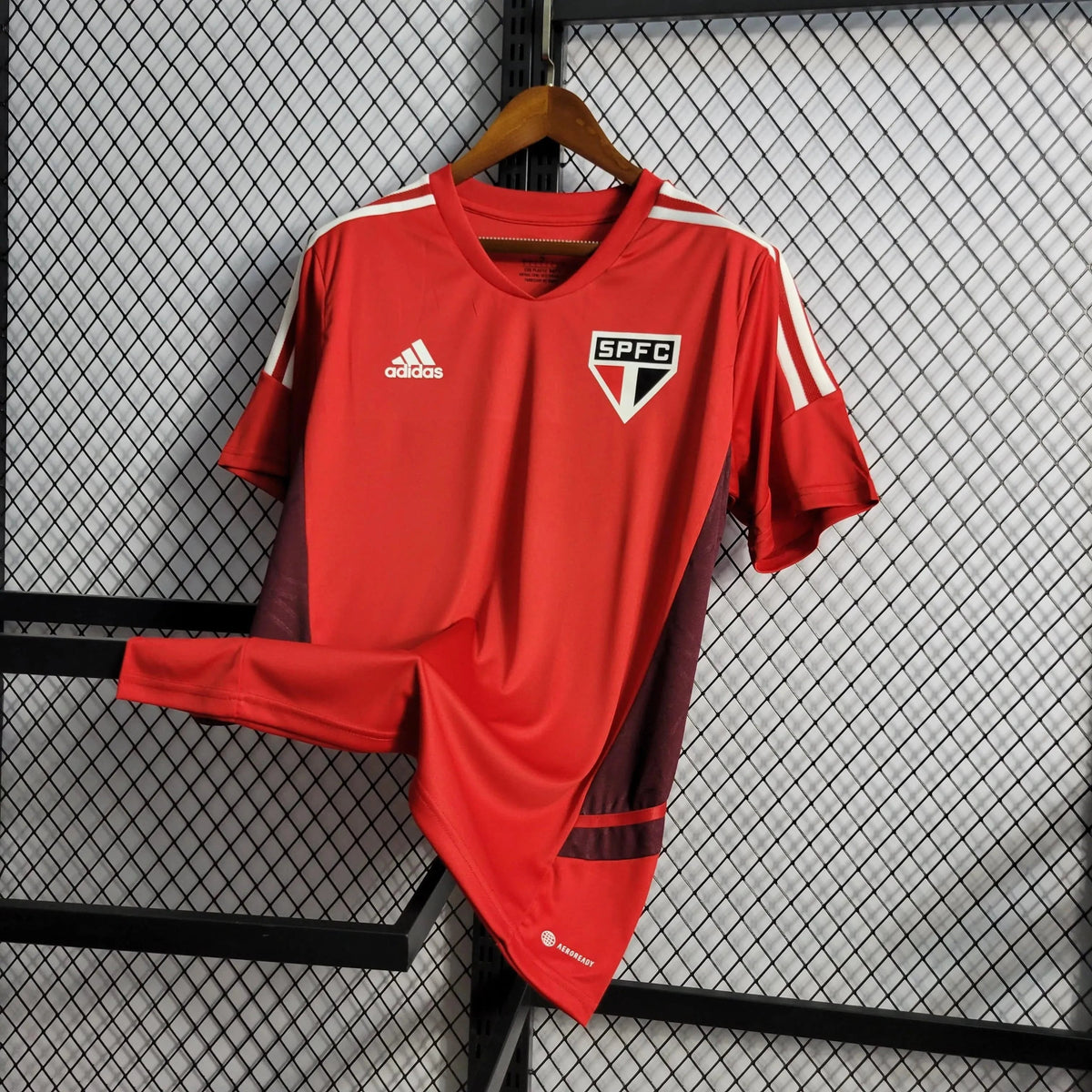 "Camisa São Paulo Treino 22/23 - Torcedor Masculina Vermelha - Netmantos"