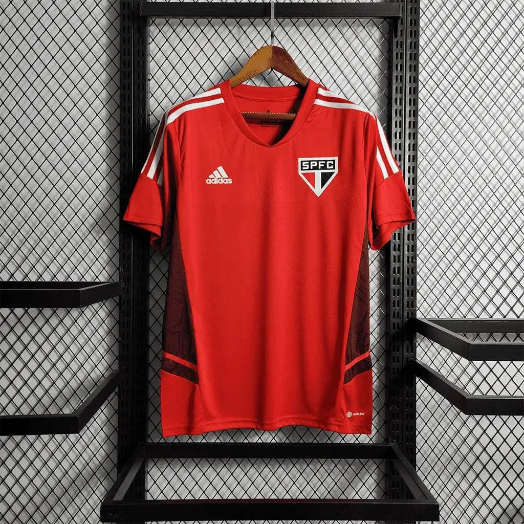 "Camisa São Paulo Treino 22/23 - Torcedor Masculina Vermelha - Netmantos"