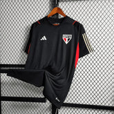 "Camisa São Paulo Treino 23/24 - Torcedor Masculina Preta - Netmantos"