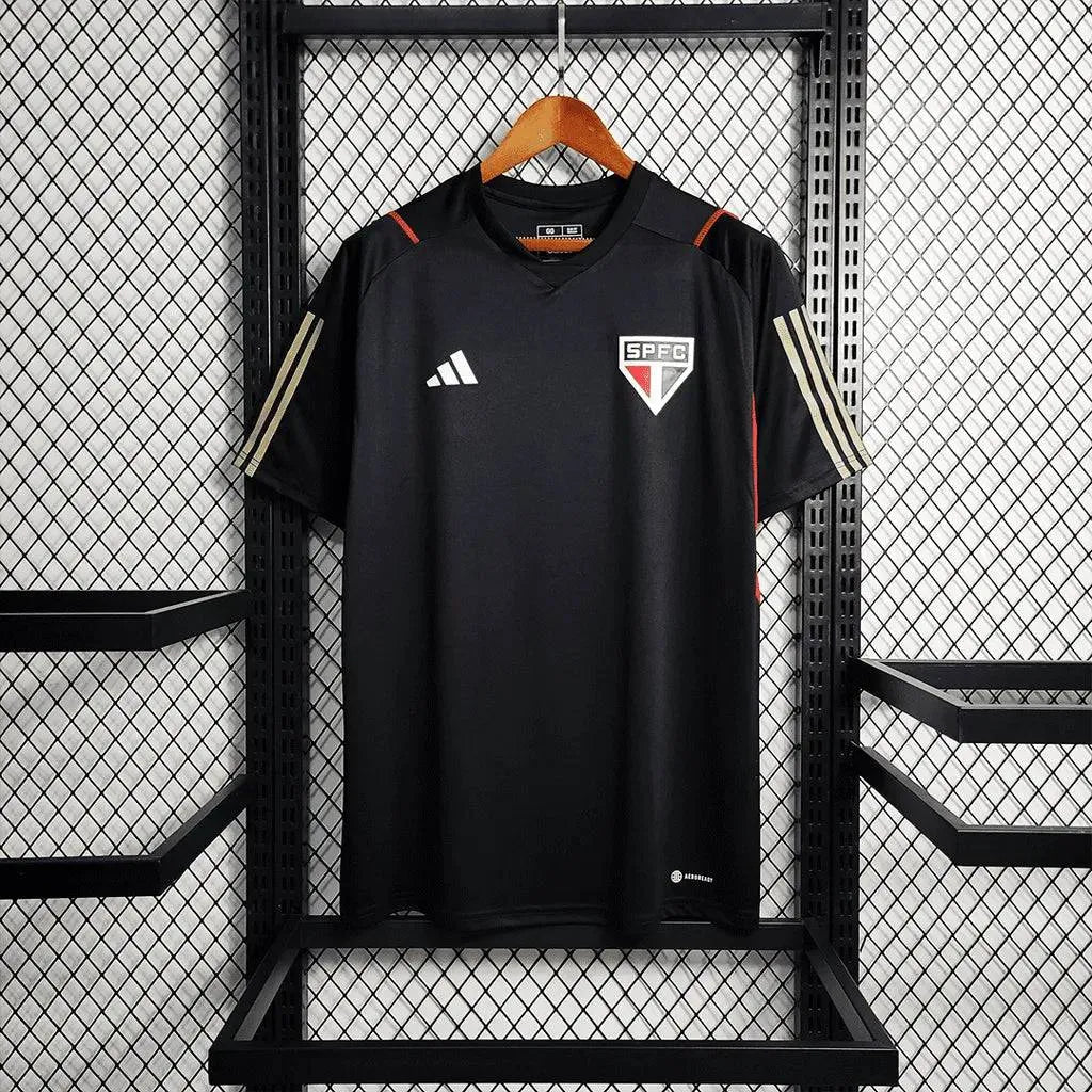 "Camisa São Paulo Treino 23/24 - Torcedor Masculina Preta - Netmantos"