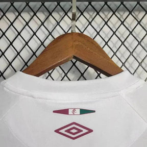 "Camisa Fluminense Away 23/24 - Torcedor Masculina Branca + Patches Libertadores - Netmantos"