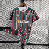 "Camisa Fluminense Home 23/24 - Torcedor Masculina + Patches Libertadores - Netmantos"