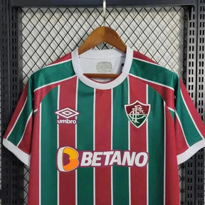 "Camisa Fluminense Home 23/24 - Torcedor Masculina + Patches Libertadores - Netmantos"