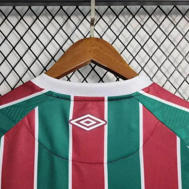 "Camisa Fluminense Home 23/24 - Torcedor Masculina + Patches Libertadores - Netmantos"