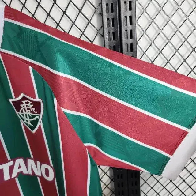 "Camisa Fluminense Home 23/24 - Torcedor Masculina + Patches Libertadores - Netmantos"