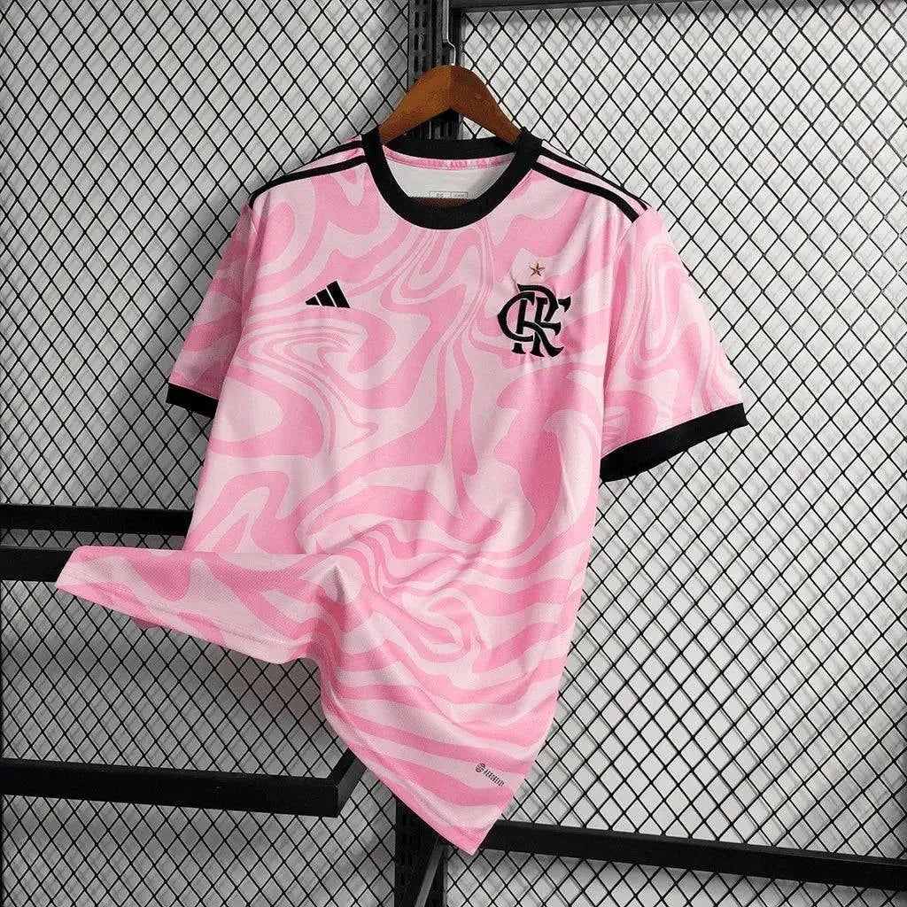 "Camisa Flamengo Edição Especial 23/24 - Torcedor Masculina Rosa - Netmantos"