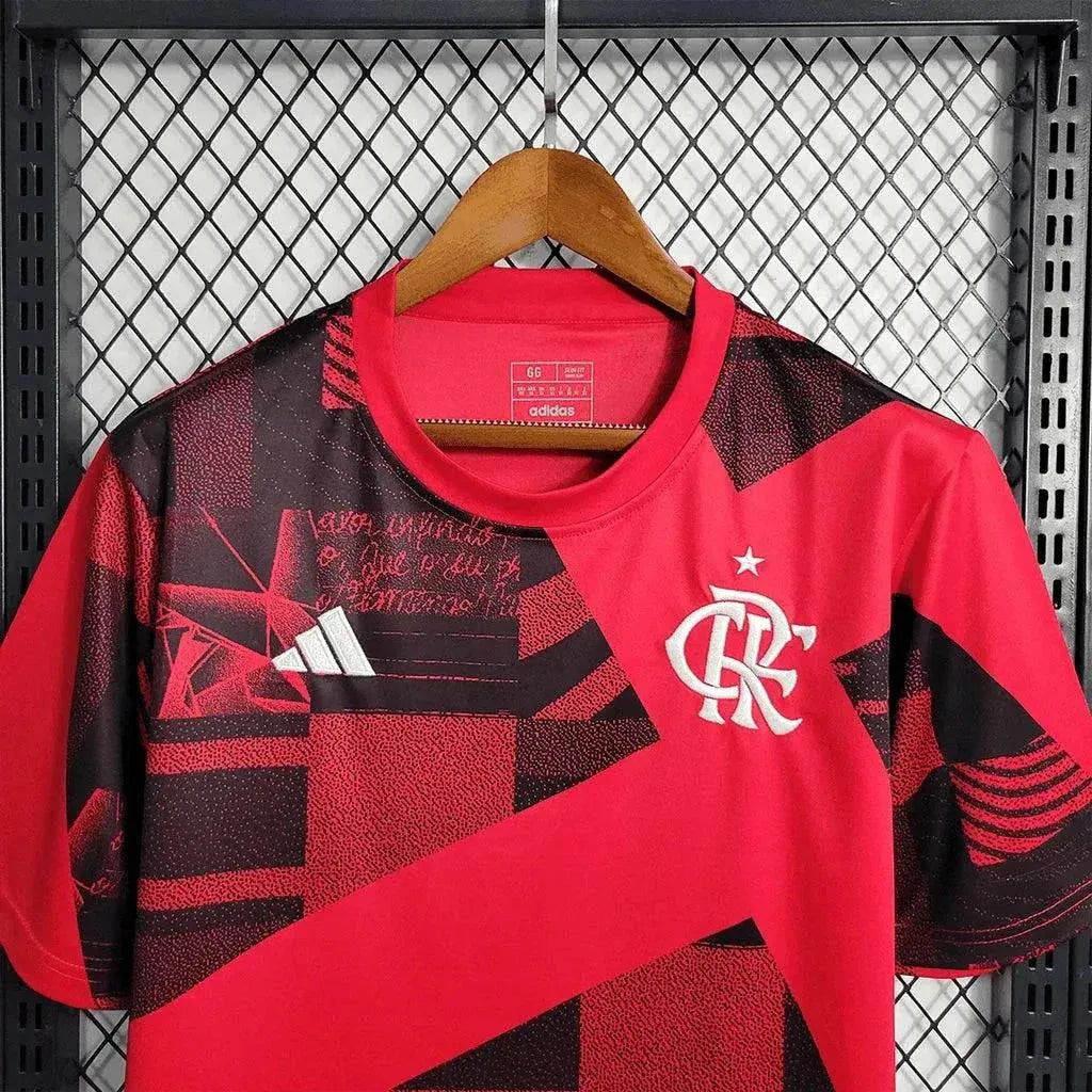 "Camisa Flamengo Pré-Jogo 23/24 - Torcedor Masculina - Netmantos"